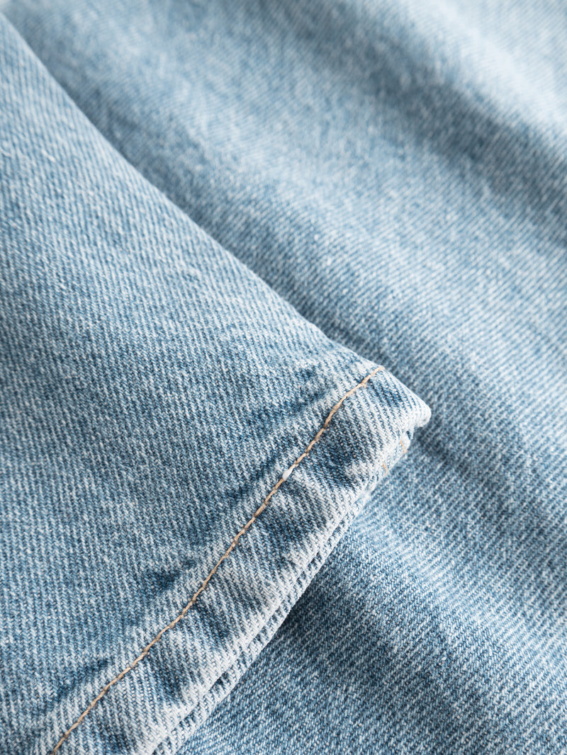 KnowledgeCotton Apparel - MEN TIM tapered denim jeans bleached stonewash REBORN™ Denim jeans 3050 Bleached Stonewash