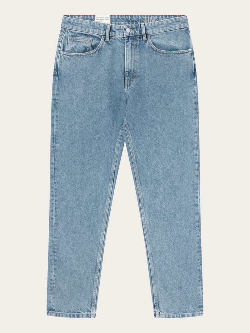KnowledgeCotton Apparel - MEN TIM tapered denim jeans bleached stonewash REBORN™ Denim jeans 3050 Bleached Stonewash