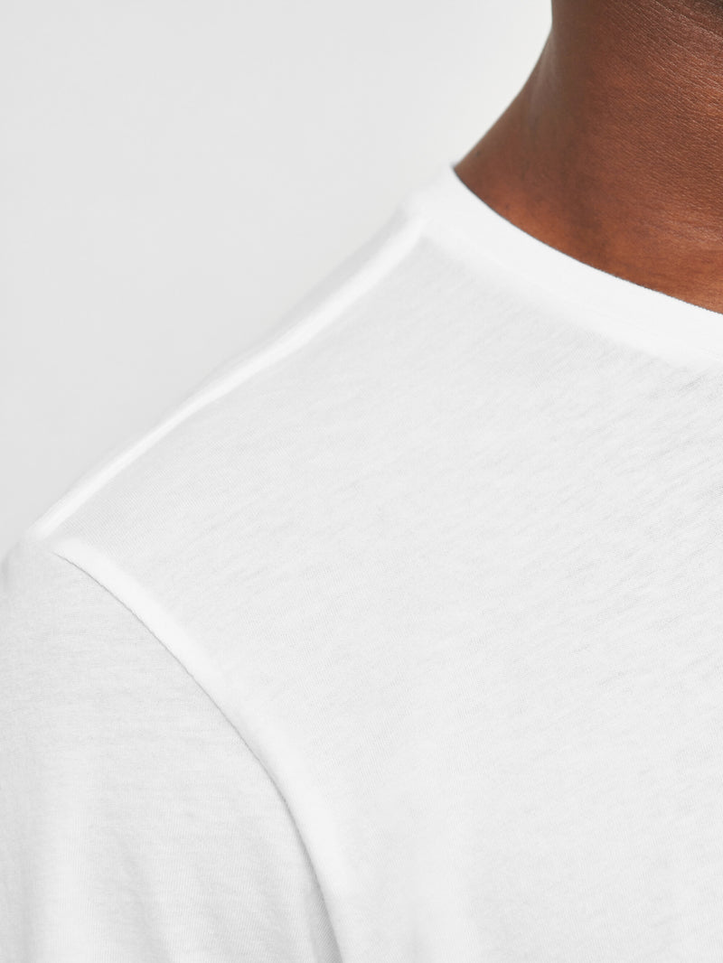 KnowledgeCotton Apparel - MEN Regular fit Basic tee T-shirts 1010 Bright White